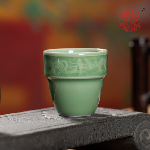 【官方正品】龙泉青瓷闻香品茗杯