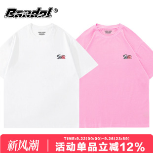圓領ins可愛韓版 上衣 新款 可鹽可甜chic小眾百搭情侶T恤女寬松夏季