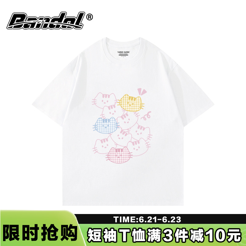韩版chic少女感学院风奶fufu简约百搭日常白色短袖t恤女宽松上衣