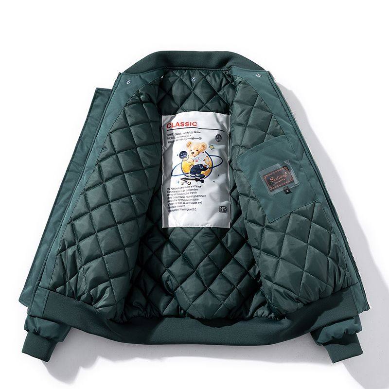 夏秋季加厚刺绣棉衣棒球棉服男女情侣ins潮牌宽松飞行员夹克外套