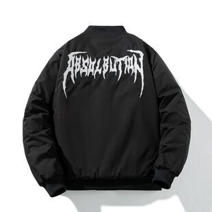 夏秋刺绣美式潮流高街宽松MA-1飞行员夹克加厚棉衣棒球服男女外套