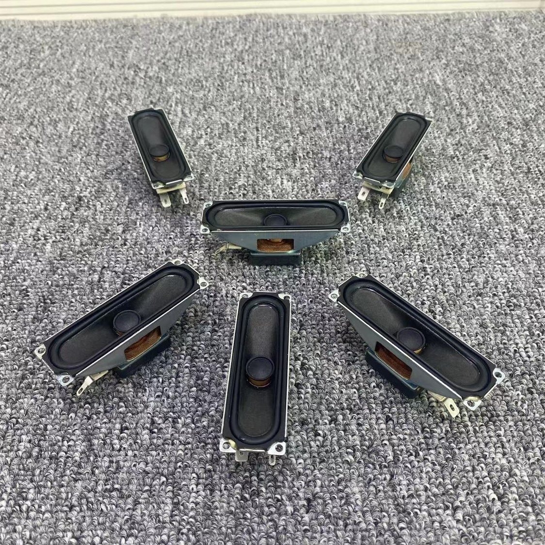 一对低频原装LG跑道形25剩80MM全频喇叭橡皮边8欧12瓦高