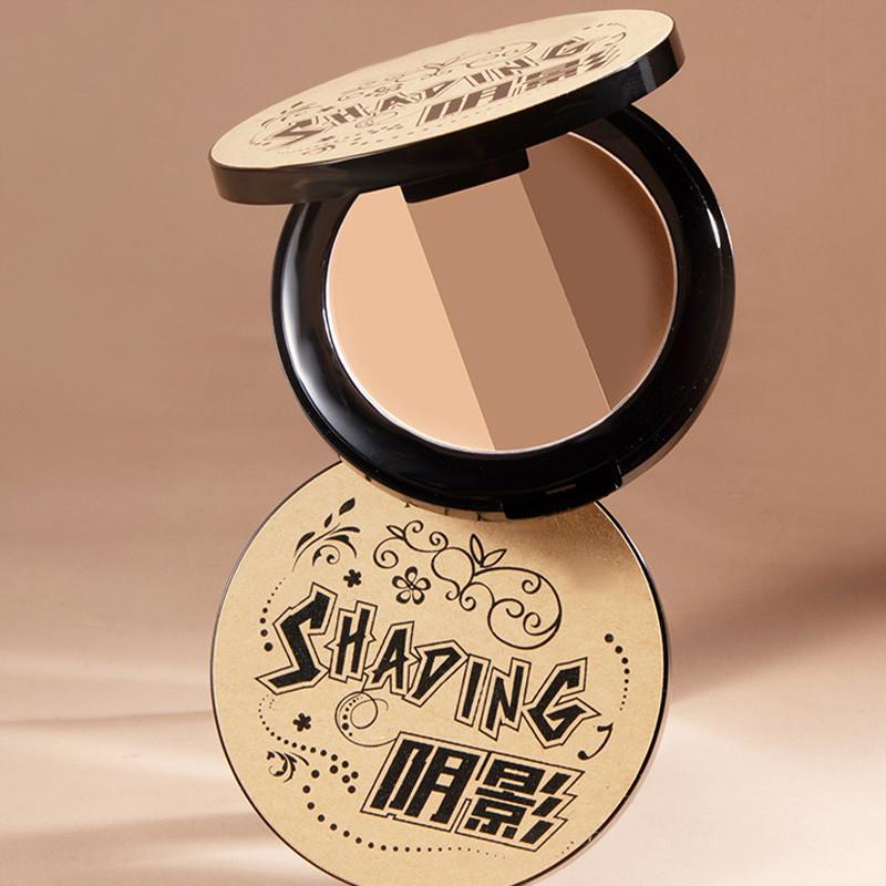 三色修容盘高光一体侧影鼻影日常提亮化妆师专用官方正品阴影粉女