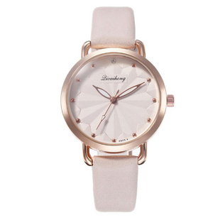 极速women Luxury Dniamond clock Leather Strap Analog Quartz