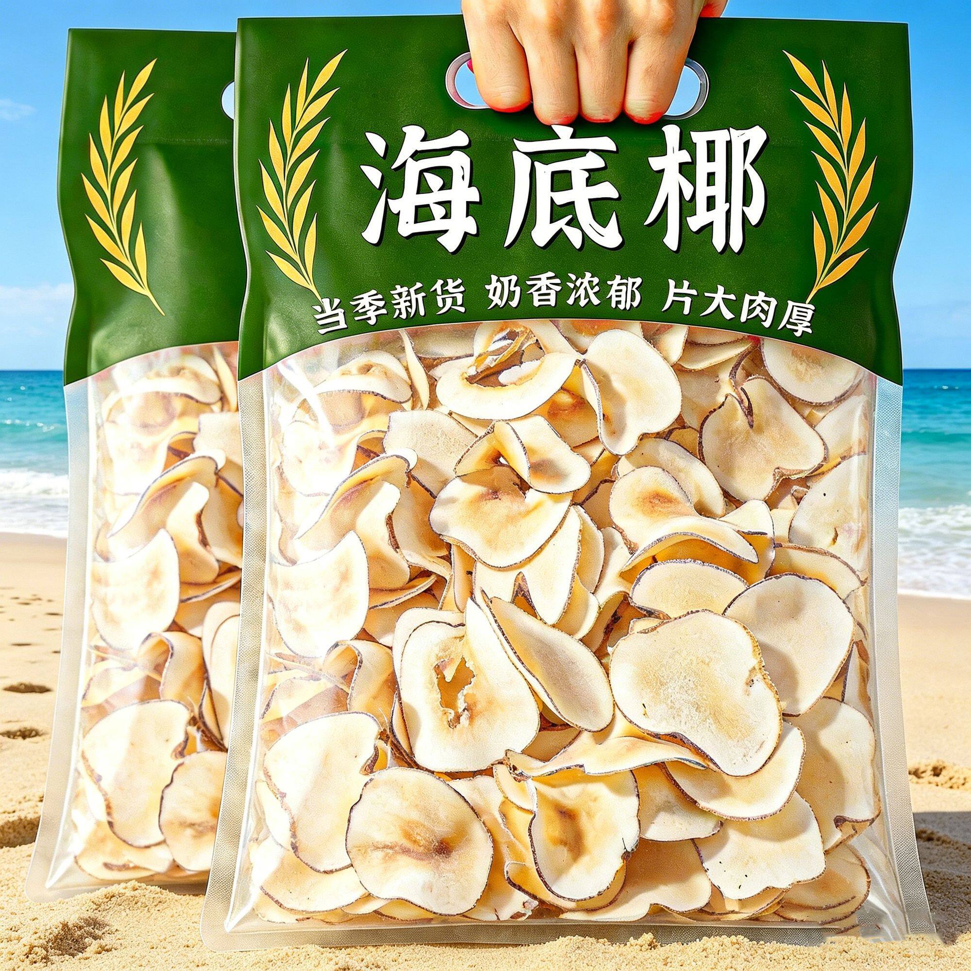 新鲜特级无硫海底椰片干货500g滋补煲汤材料浓香海底椰雪梨膏商用