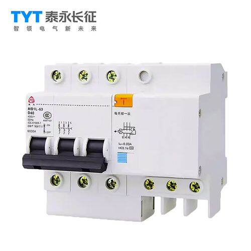 贵州泰永长征小型漏电断路器MB1L-63C/D微型空气开关1P/2P/6A-63A