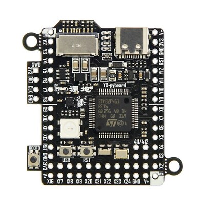 源地YD-Pyboard核心板Micropython编程STM32F411RET6开发板系统板