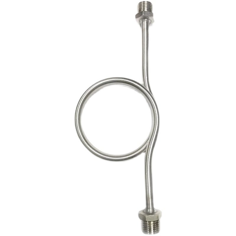 304不锈钢表弯 压力表弯 减震缓冲连接管 冷凝弯 四分螺纹两头4分