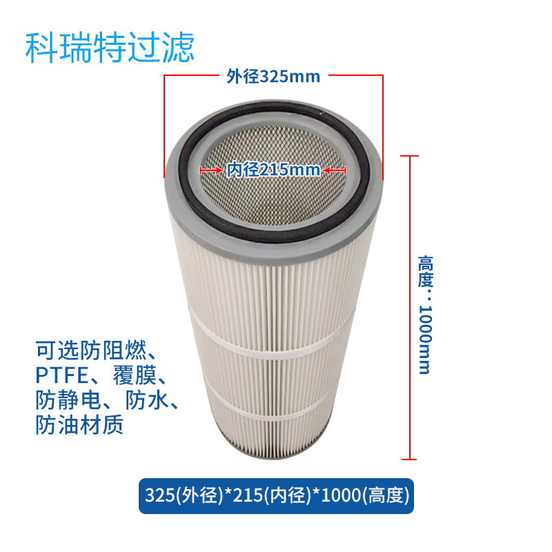 工业除尘滤芯滤筒六耳快拆除尘器滤芯喷塑粉末涂装喷W砂抛丸机滤