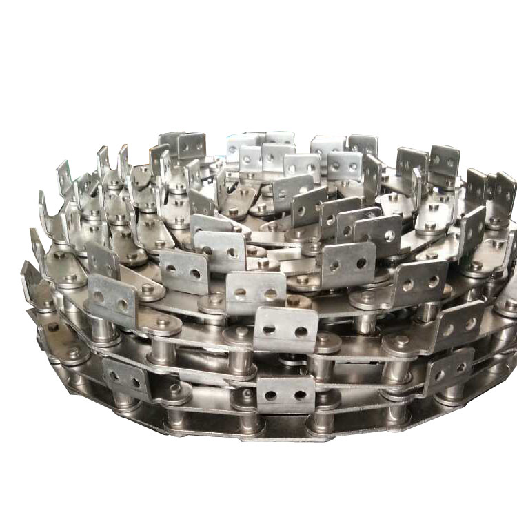 304不锈钢工业传动链条3分06B4分08B5分10AL6分12A1寸16A传动链条