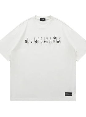 D.Desirable 夏日限定 小煤球印花T恤短袖