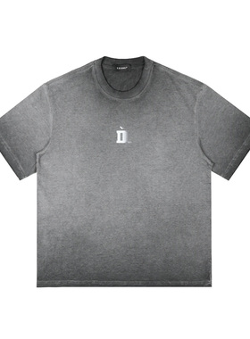 D.Desirable WCLA-分身酷影logo渐变T恤王鹤棣短袖潮牌