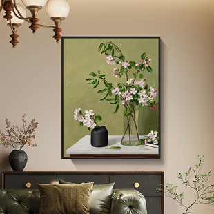 苹果花数字油画diy填色手工手绘油彩画名画大尺寸客厅高端装饰画