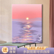 数字油画diy油彩画手绘填充手工画画填色diy治愈涂色海边风景减压