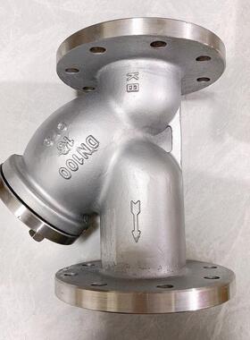 304316L化工部法兰Y型过滤器GL41W-16P RL重型国标HG/T20592-2009