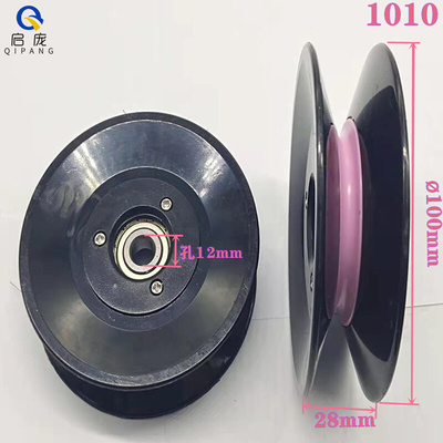 。耐磨过线轮导轮V.U槽塑料1009 1010 直径100 80江苏陶瓷组合过
