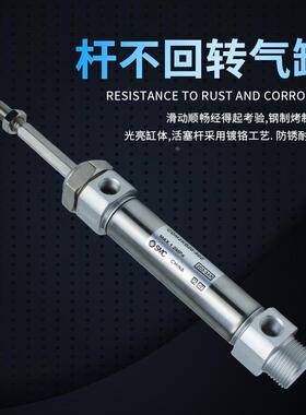 六角不回转气缸CM2KB CDM2KB20/25-20/30/40/60/80/125/175 200AZ