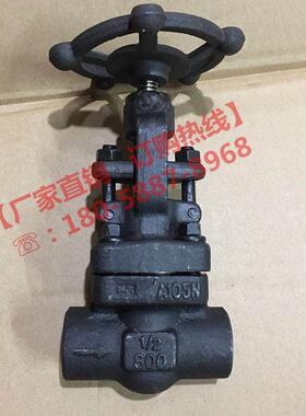 A105/304/316L不锈钢承插焊接内螺纹锻钢截止阀 导热油蒸汽 800lb