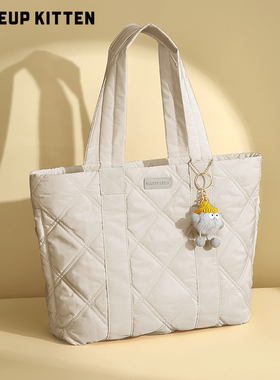 MAKEUP KITTEN小众设计托特包女大容量2025新款通勤手提单肩大包