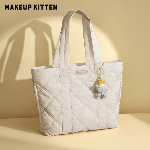 MK正品托特绵绵包女生购物手提袋