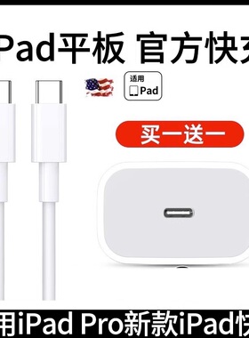 适用iPhone苹果ipadpro平板ipadPD快充20W充电线双Typec数据线30W充电器1312线闪充mini5正品Air4电脑加长i6
