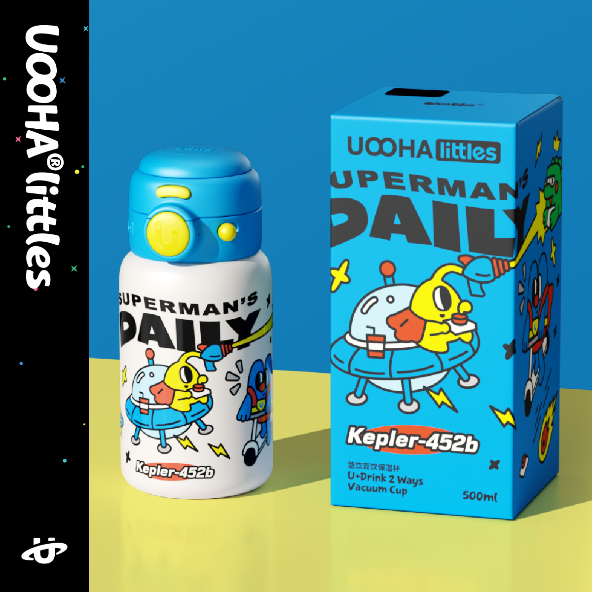 UOOHA悠饮保温杯大容量水壶可爱高颜值生日礼物便携儿童吸管水杯,餐饮具,保冷/保温杯,淘宝优惠券,粉丝福利购,淘宝优惠卷