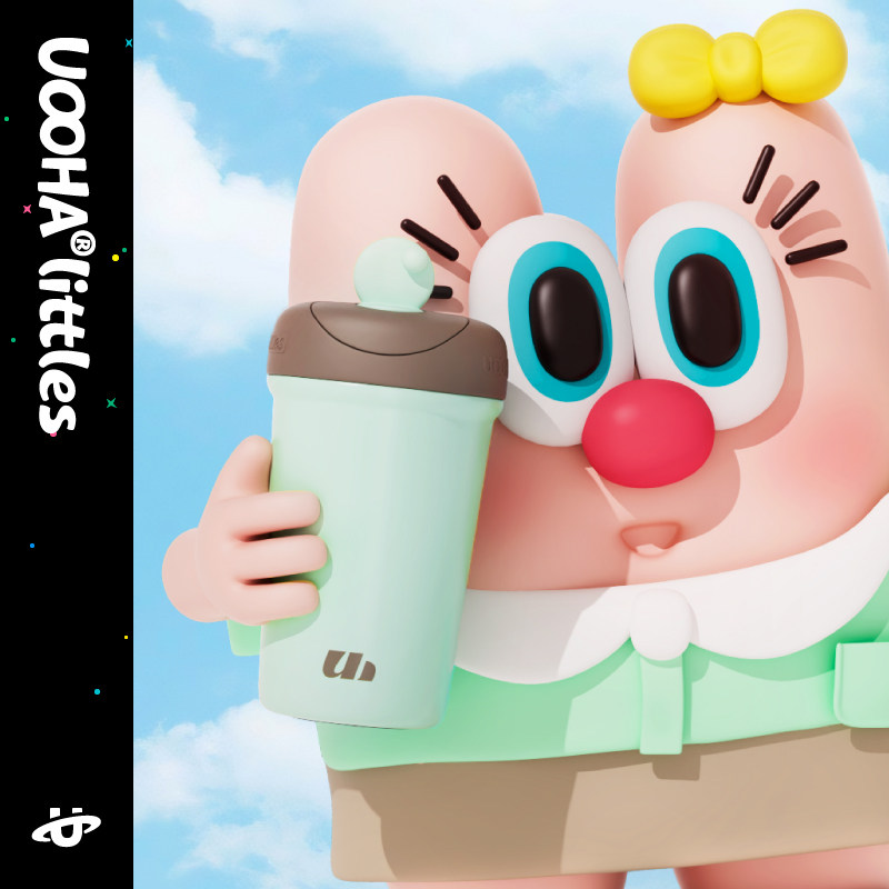UOOHA乐活悠吉托保温杯可爱高颜值便携水杯男女生咖啡杯生日礼物