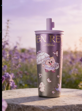 UOOHA漫萃纯钛保温杯女生可爱大容量高颜值水杯钛咖啡杯生日礼物