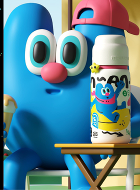 UOOHA涂鸦保温杯男大容量儿童水杯女生高颜值保冷杯子上学礼物