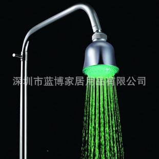 喷七彩自变色48010 dle小顶控三色 A3寸ABS莲蓬头铃铛形喷头8010