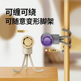 无823叶风扇婴车风儿扇迷你爪鱼支电架充风扇便八携儿童小风扇