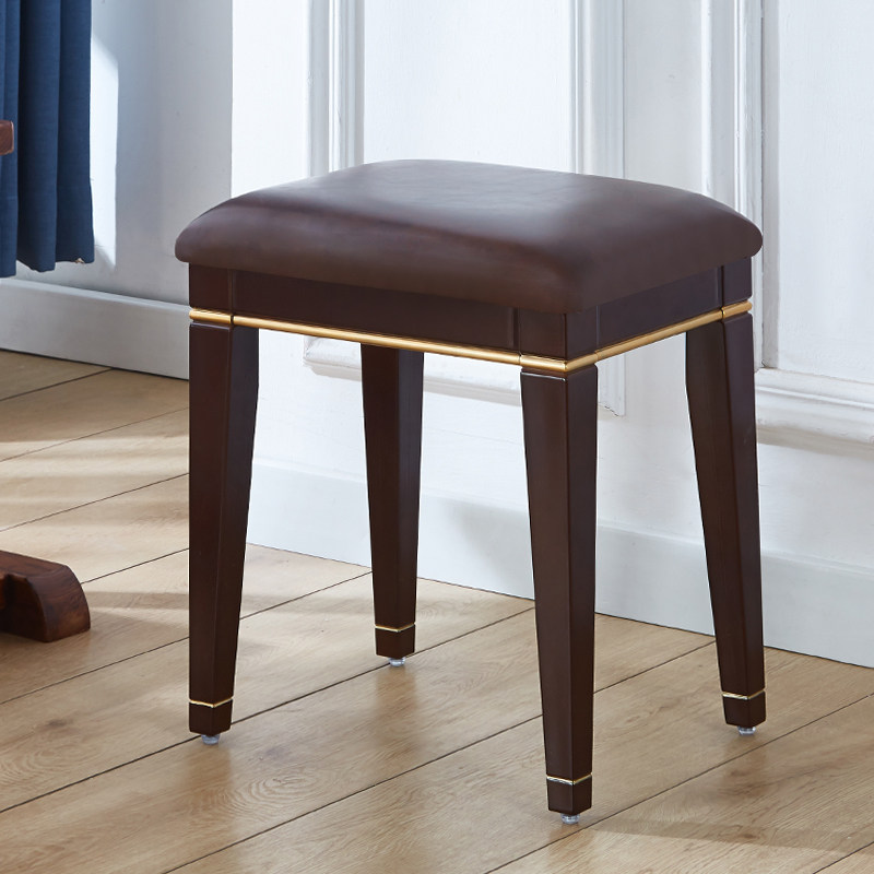 7K美式化妆椅欧式梳妆台钢琴仿凳方凳凳子家用古典古筝单人小中式