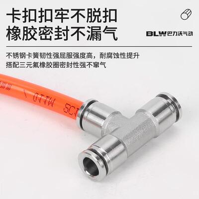 304不锈钢快速接头三通螺钢纹接头P2B6BLW-0/8-01/外316不锈三通