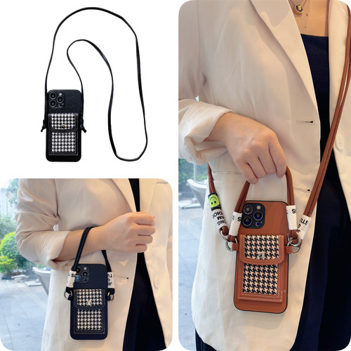 女款全包硅胶软壳时尚斜挎防摔