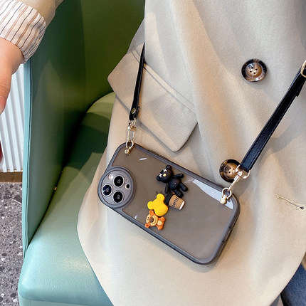 华为p70斜挎mate60pro硅胶手机壳适用nova11透0明p防摔3卡5通5可+爱g新2款9女diy定1制e散4热s超8薄7超6火s潮