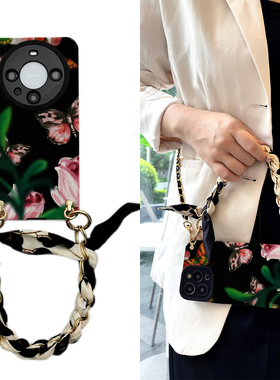 vivo斜挎x100手机壳创意花朵pro丝巾z适y用s硅x90胶ultra软9壳plus全8包7防6摔5时4尚3小2众1女g高t级0活e力t