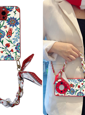 vivo适用X300手机200壳mini斜plus挎s19富贵花100pro硅iqoo12胶ultra全8包7防6摔5/neo/3/4女g/z/0/t/9/2/1/y