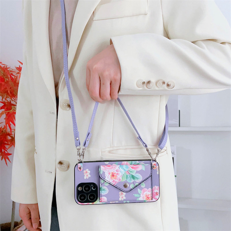 oppo新款零钱包斜挎防摔手机壳