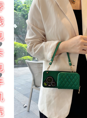 reno14pro风琴包13零钱包0手机壳g适用oppo斜+挎s卡e包k皮f质z挂ace绳r全plus包9防8摔7新6款5时4尚3标2准1