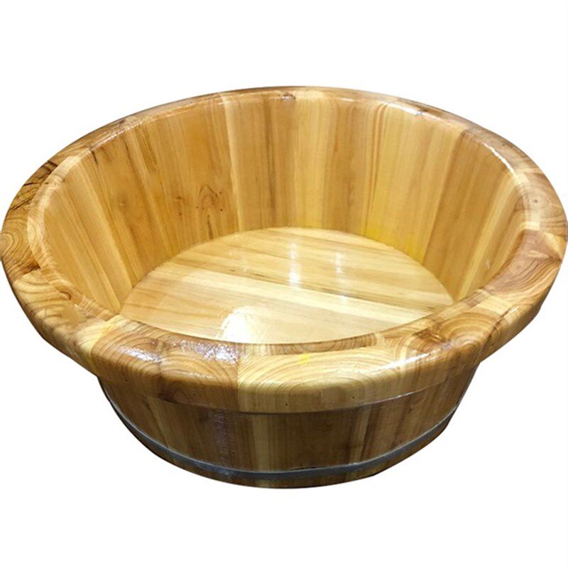 定做女小木盆香杉实用泡脚r桶家木男盆加厚足疗洗脸面盆足浴盆木