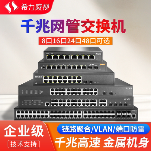 8口16口24口全千兆网管交换机