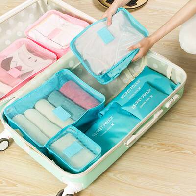 Travel box shipping bag旅行李箱分装防尘整理收纳包6件套装小版