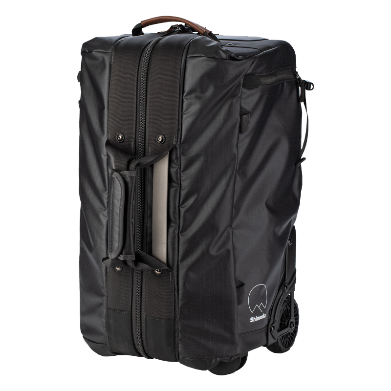 Shimoda摄影拉杆箱专业相机登机旅行箱医生包滚轮箱内胆长焦600定焦十木塔actionRoller21/24英寸黑色