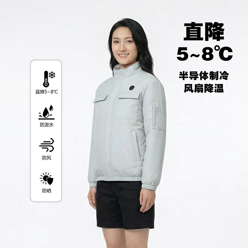 半导体制冷衣黑科技降温充电马甲外套高温作业背心风扇衣服空调服