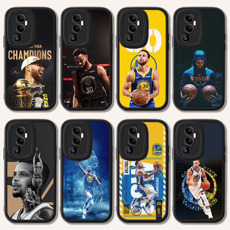 NBA库里小羊皮手机壳适用OPPORENO11全包10PRO勇士9防摔8定制7SE硅胶5K篮球6明星4软壳3ACE/2Z76人-封面