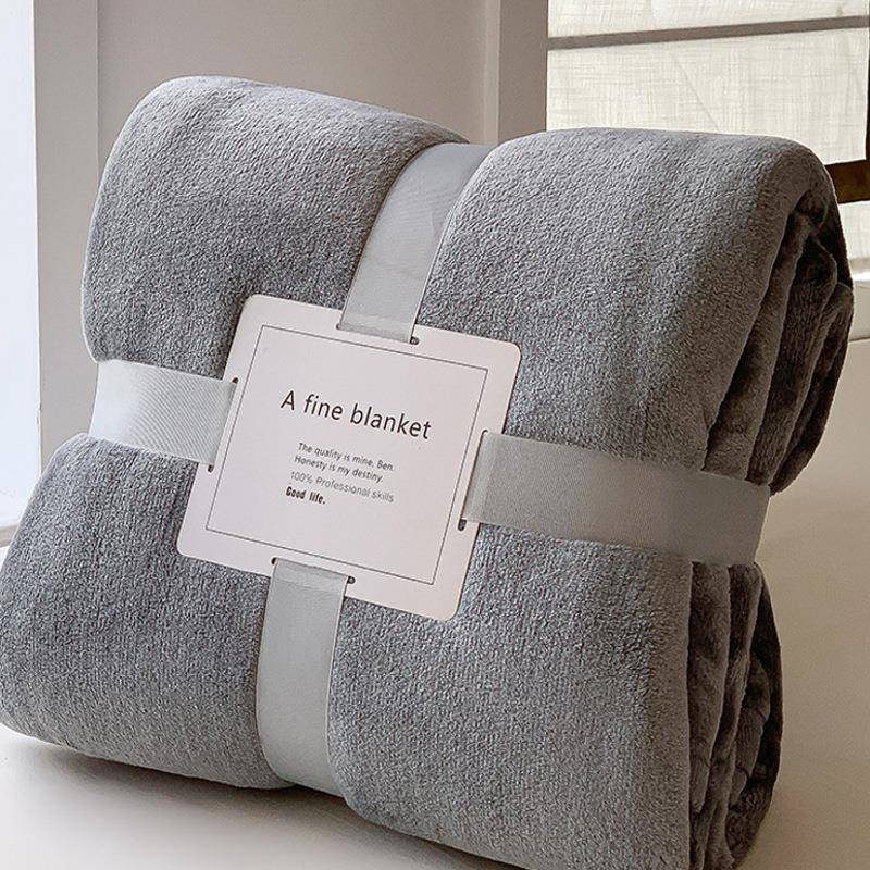 Flannel Fleece Blanket Adult Children Warm Throw Bed Covers