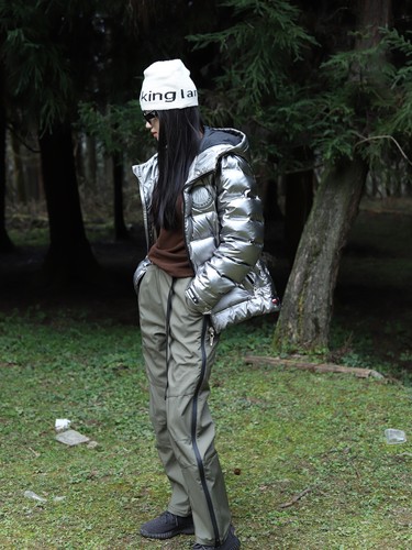 2025加绒款户外直筒显瘦工装裤拉链软壳冲锋裤男女同款防水登山裤