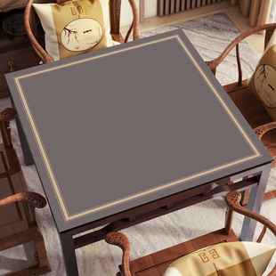 棋牌室麻将桌布扑克牌方形掼蛋桌垫防滑消音加厚手戳麻将专用垫子