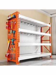 可调节仓储货架置物架多层带背板工具架仓库落地商用多功能货物架