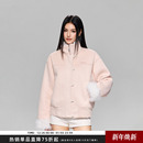 千金风牛角扣加绒毛领棉衣加厚保暖夹克外套毛领 Achock官方店